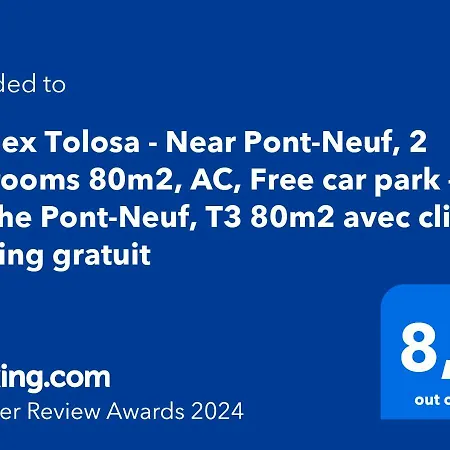 Duplex - Pont-neuf, Dome De La Grave, 2 Bdrs 85m2, Ac, Free Private Car Park 200m Away - T3 85m2 Avec Clim, Parking Couvert Gratuit A 200m Apartamento Toulouse