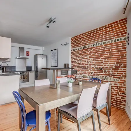 Duplex Tolosa: Pont-neuf Retreat With Ac And Private Parking Apartment
