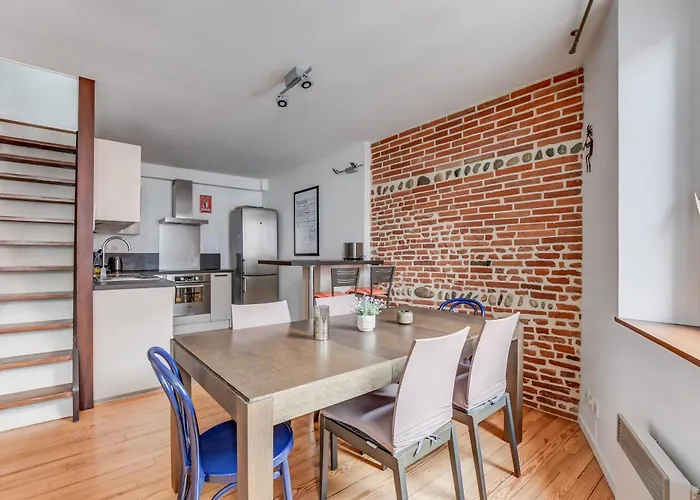 Duplex - Pont-neuf, Dome De La Grave, 2 Bdrs 85m2, Ac, Free Private Car Park 200m Away - T3 85m2 Avec Clim, Parking Couvert Gratuit A 200m Lägenhet